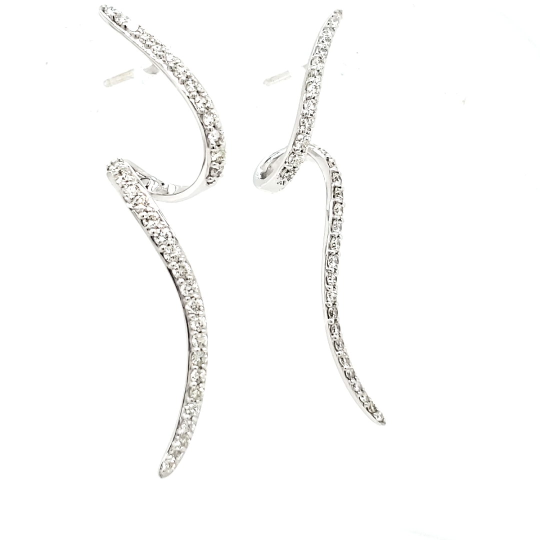 関税/送料込◆Drop earrings Elegant Diamond Drop Earrings - ER-6314