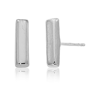 Sterling Silver Small Bar Stud Earrings