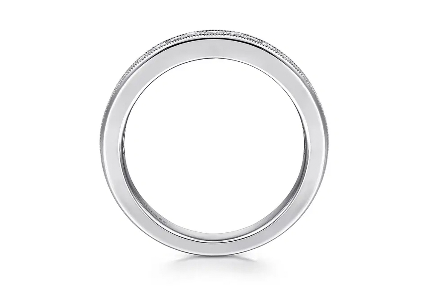 14K White Gold 0.65ctw G-H/SI2 or higher Accented Diamond Ba 14K White Gold 0.65ctw G-H/SI2 or higher Accented Diamond Ba