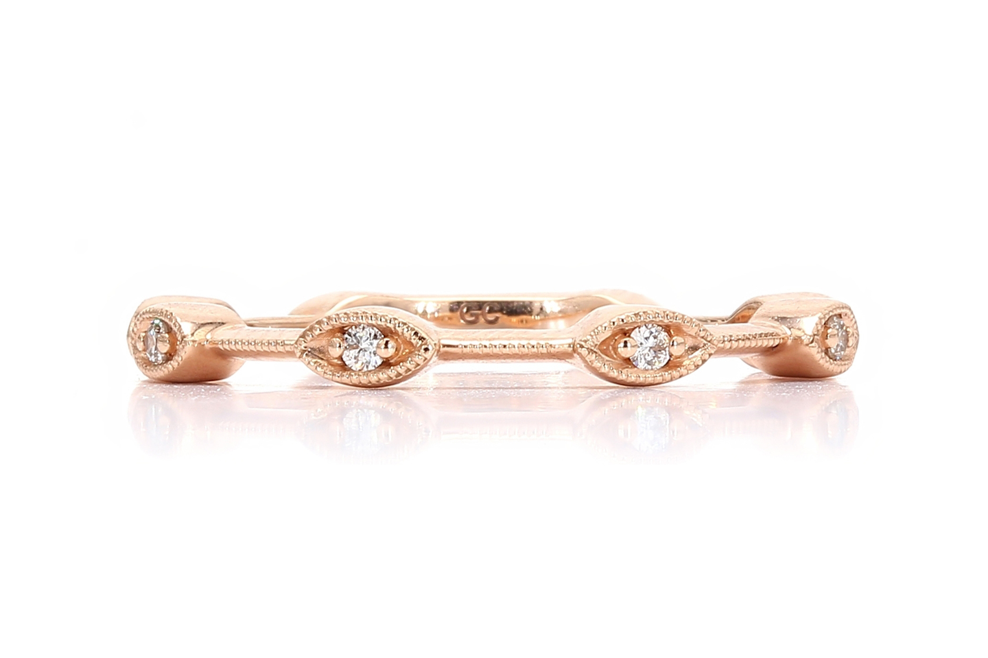 14K Rose Gold Diamonds Fashion Ring Size Raleigh