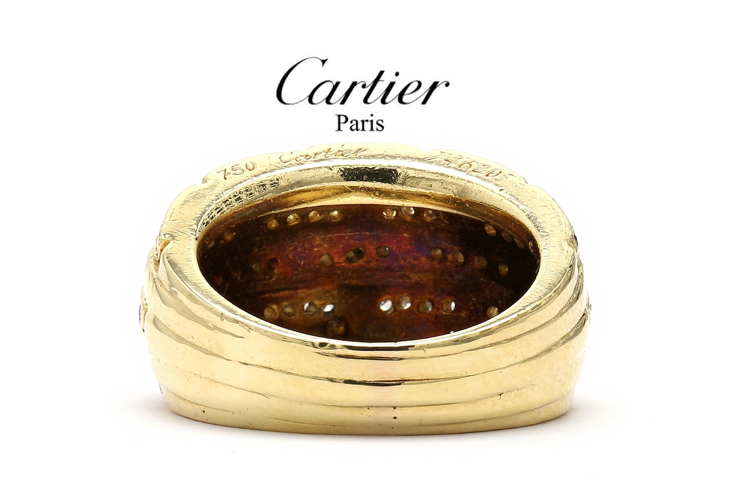 Estate Cartier 18K Yellow Gold 80's Maillon Panthere Gold Di