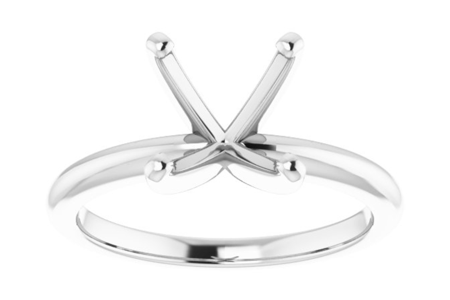 Diamond Rings Jewelry Pompeii3 Amazon 14K White Gold Solitaire Semi-mount