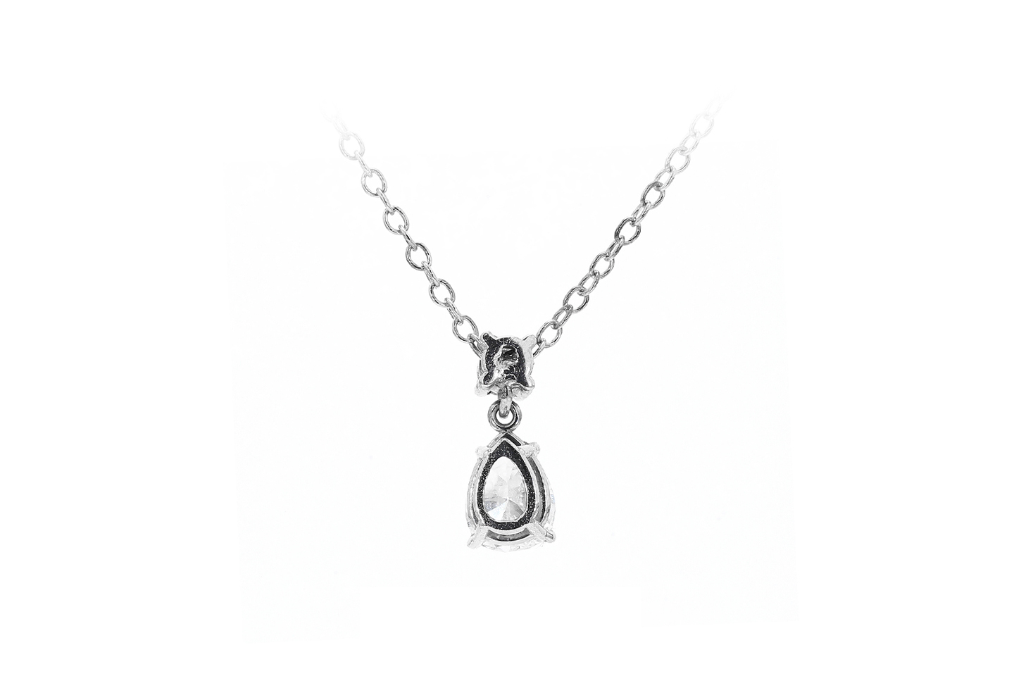 14K White Gold 0.62ctw Pear Diamond Pendant 00116000251 Raleigh