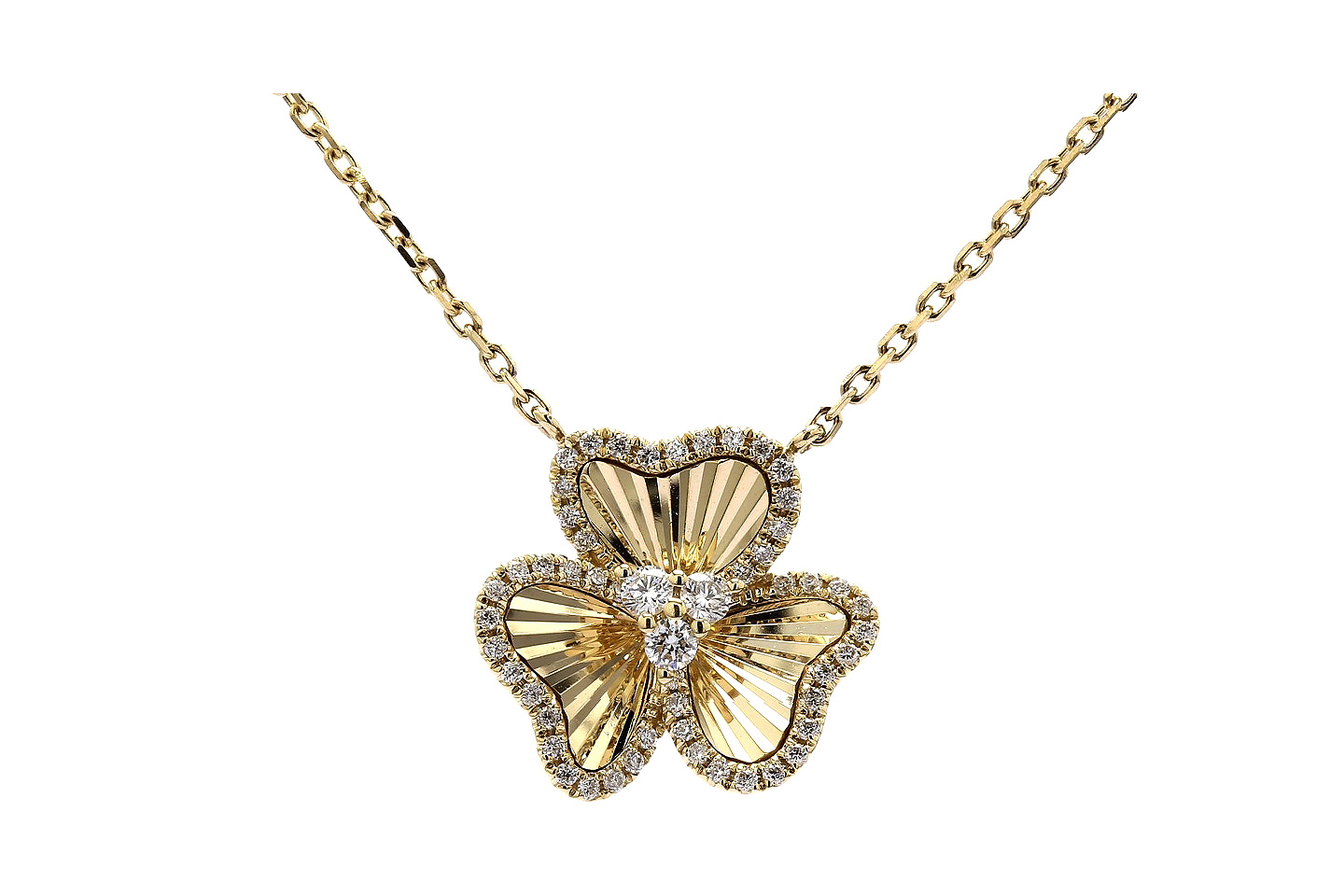 14K Yellow Gold G/SI1 Diamond Accented 18