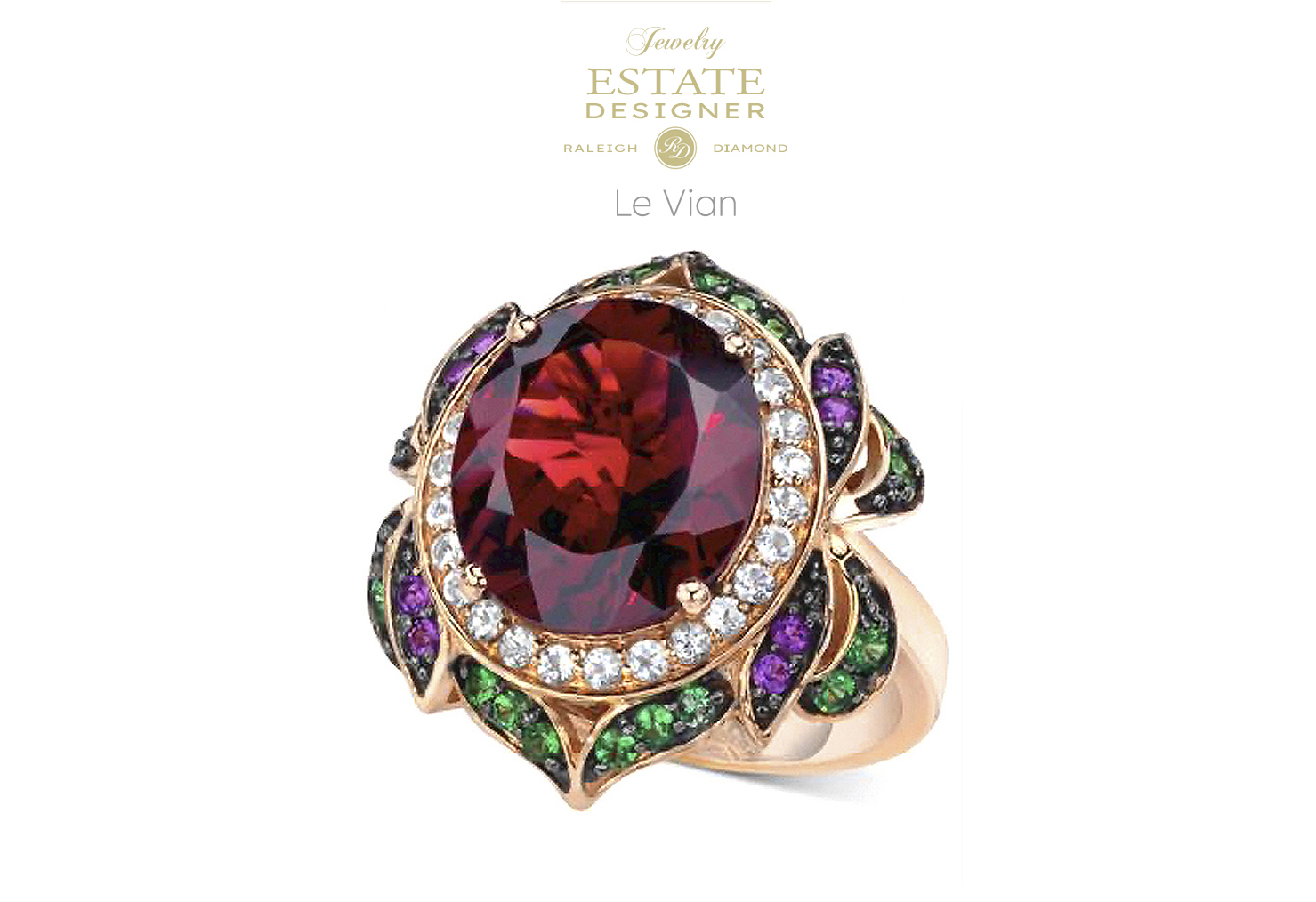 Estate Designer Le Vian 14K Rose Gold 