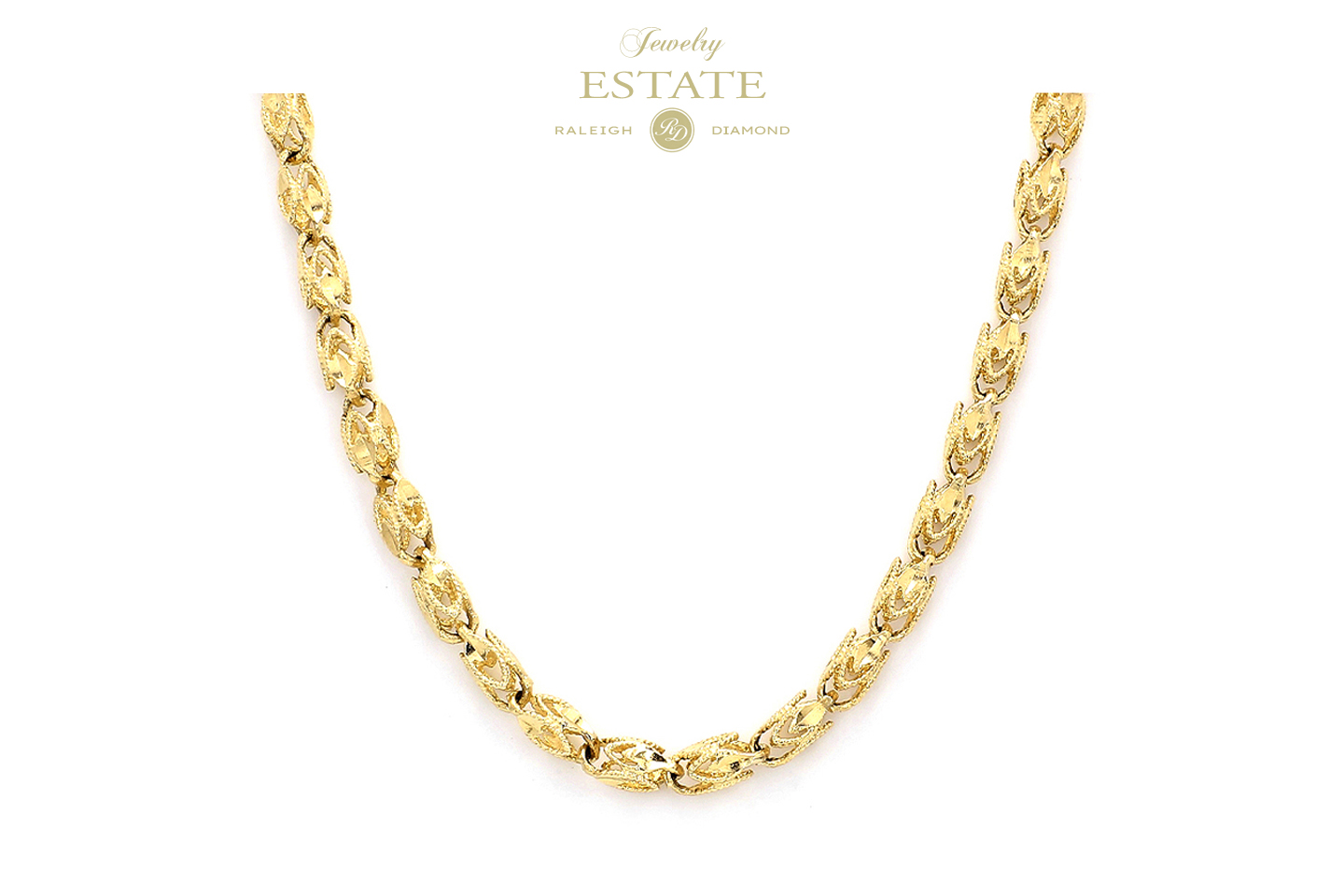10 Gram Patla Gold Chain Hira Panna 22k Exclusive Gold Hollow Chain