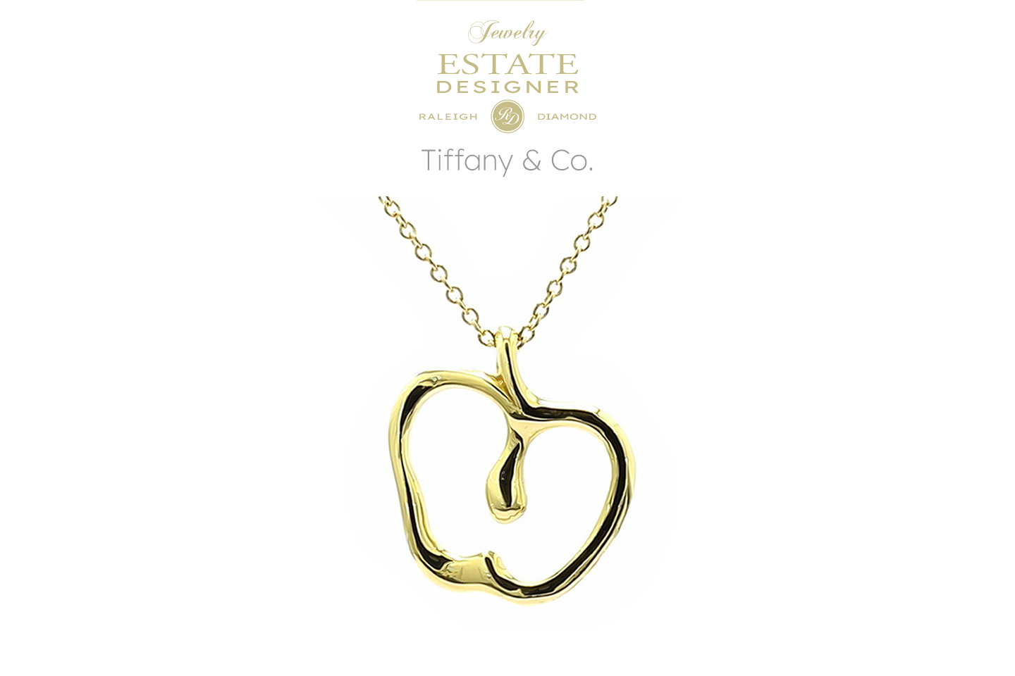 Estate Designer Tiffany & Co. Elsa Peretti 18K Yellow Gold A 