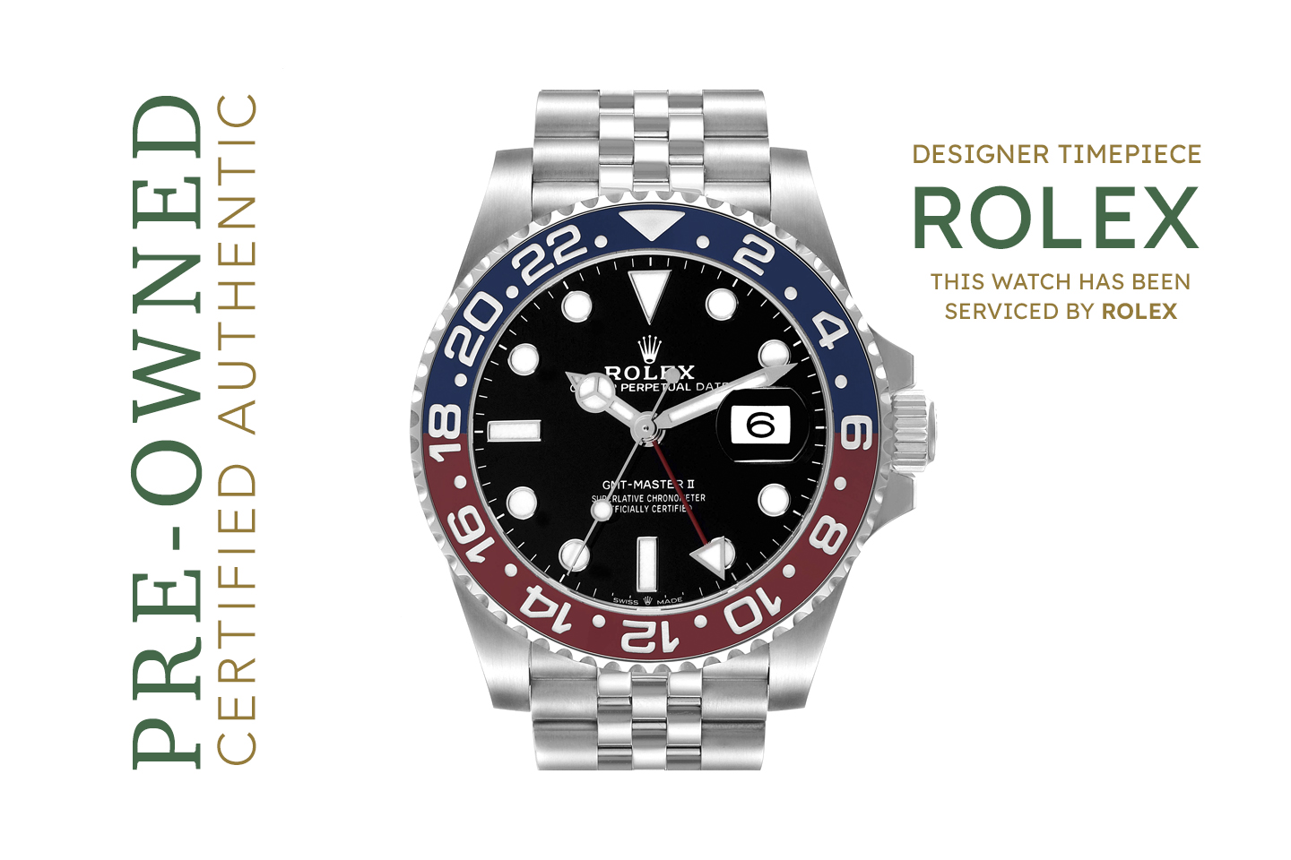Estate Rolex 2020 Pepsi GMT Model 126710BLRO Men's Stainless