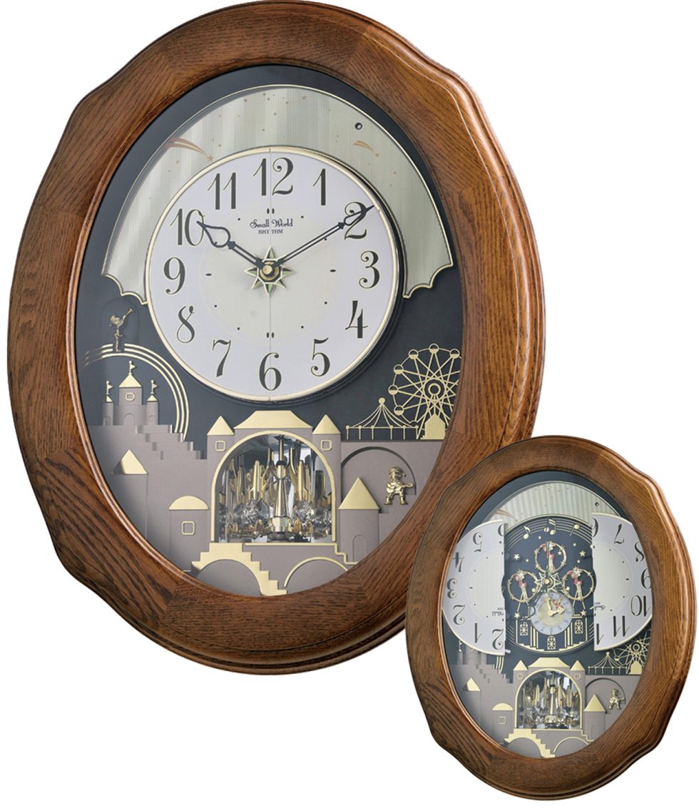 Joyful Timecracker Oak Clock 003-005-00058 | Rasmussen Jewelers