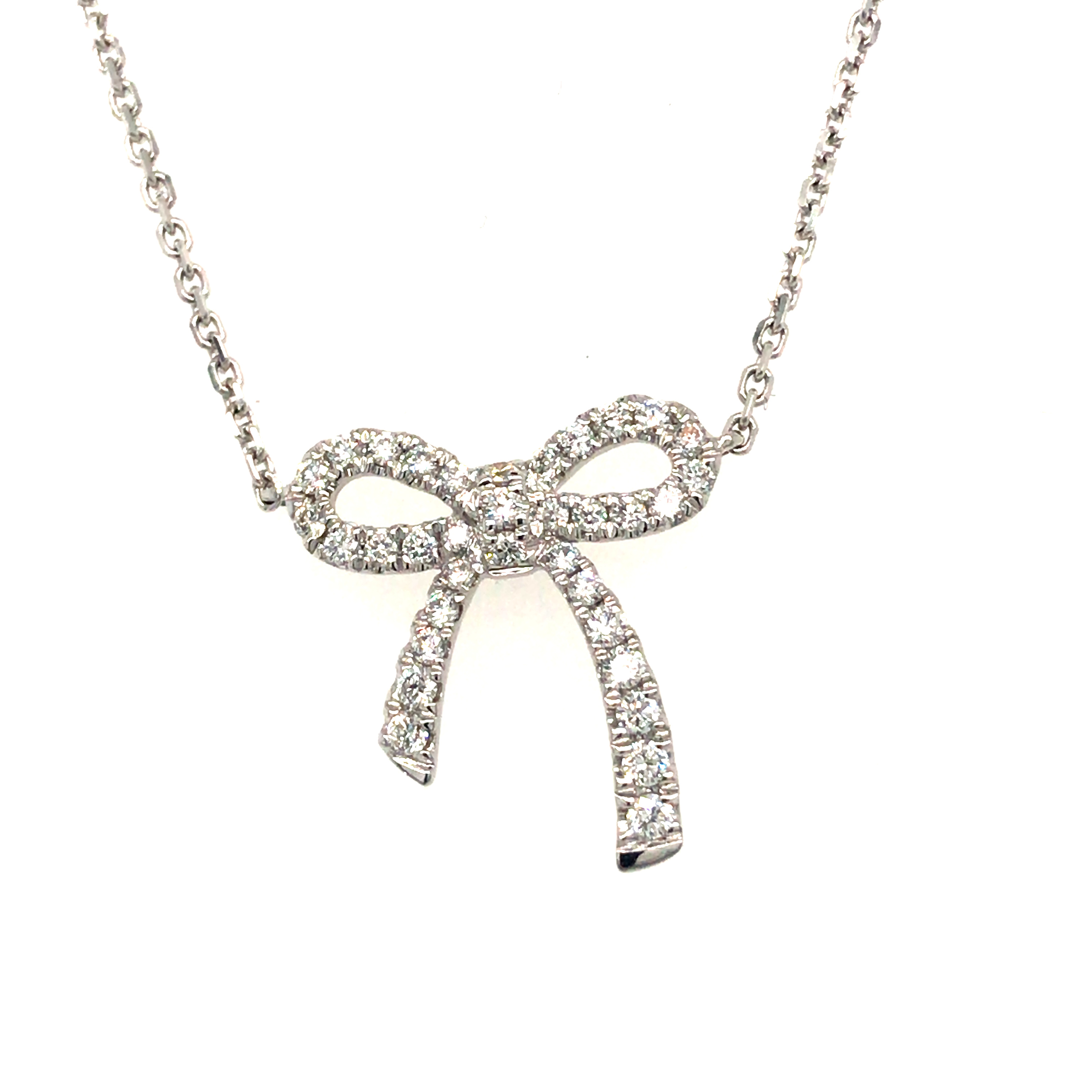 Diamond Bow Necklace 001-160-00774 Reed Sons Sedalia MO Reed - Main Image