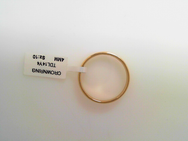 Crown Ring Gold Wedding Bands 001-400-01408 14KY Jackson Roberts