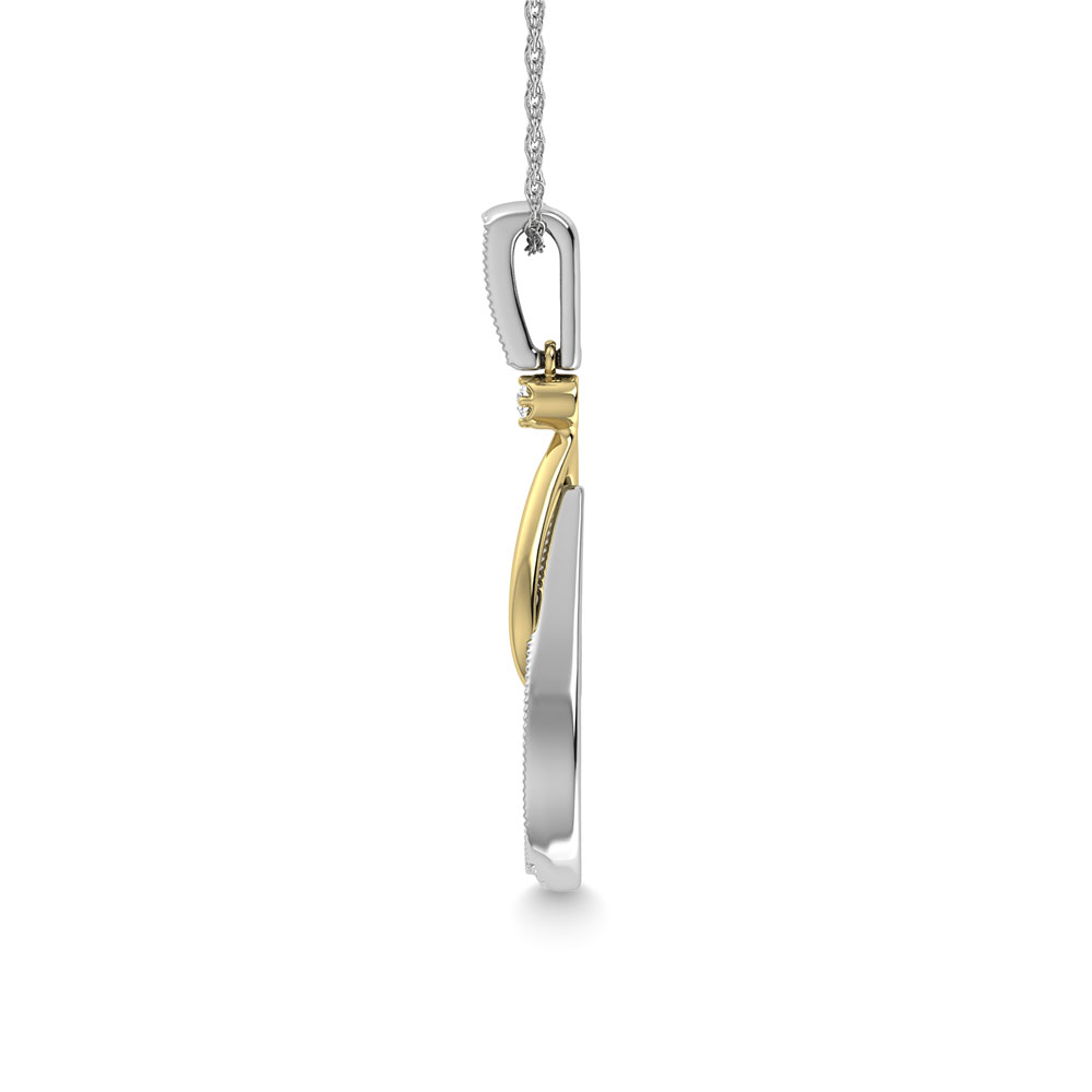 ★送料・関税込★DIESEL★TWO-TONE PENDANT NECKLACE★ Women's Two-Tone Stainless Steel Pendant Necklace | Silver