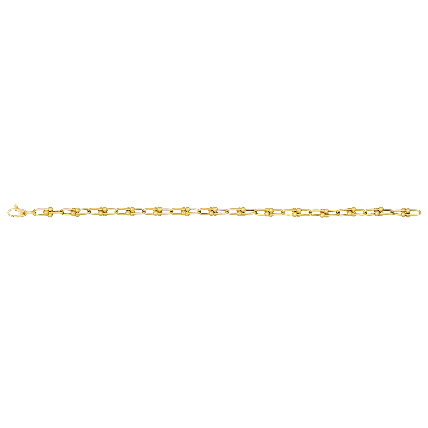 14K Yellow Gold Unisex Chain Bracelet 001-440-00341 | S&E