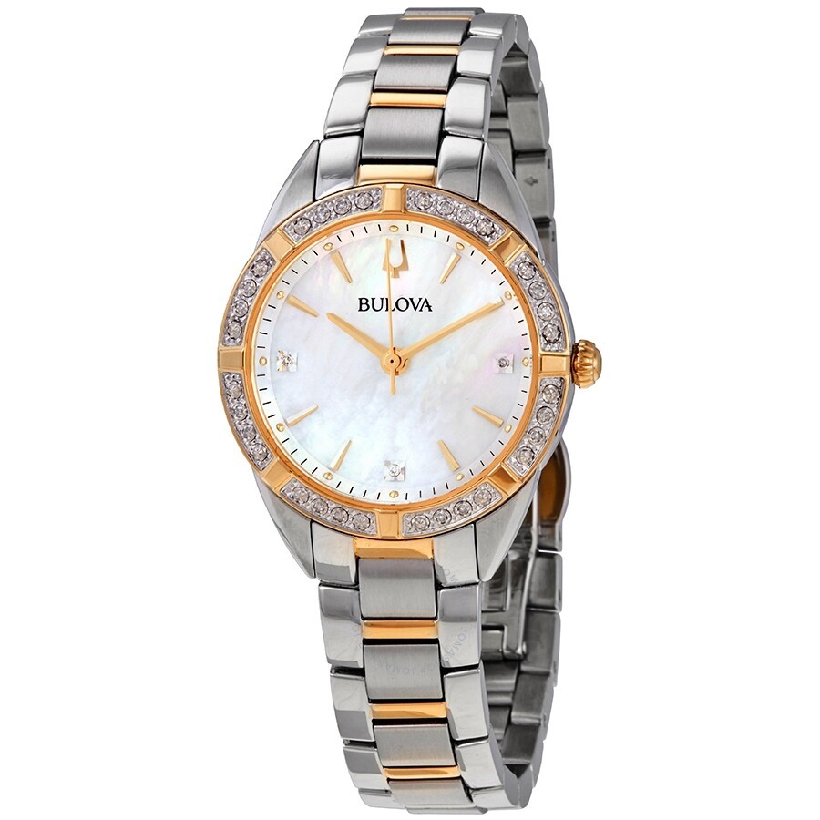 Women's Bulova Mother-Of-Pearl Dial Watch 001-500-01529 Nick T
