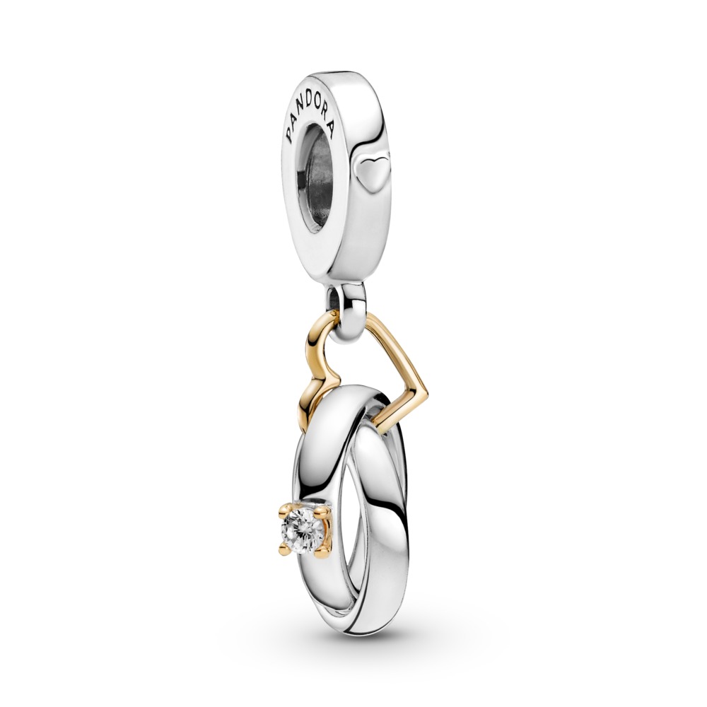 Pandora リング 2個セット 52 オーガニカリー シェイプド スタッキング シルバー リングセット