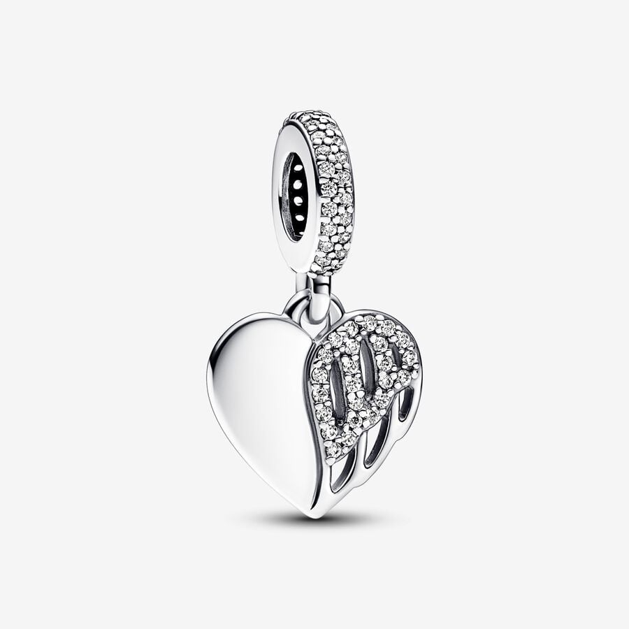 Pandora Heart & Angel Dangle Charm 001-950-16752 | Nick T
