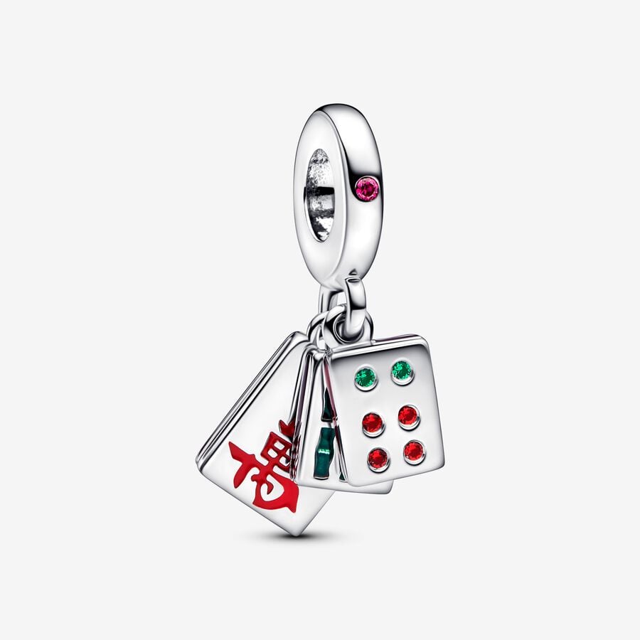 panny☆♡ Pandora Mahjong Triple Dangle Charm 001-950-16834 | Nick T