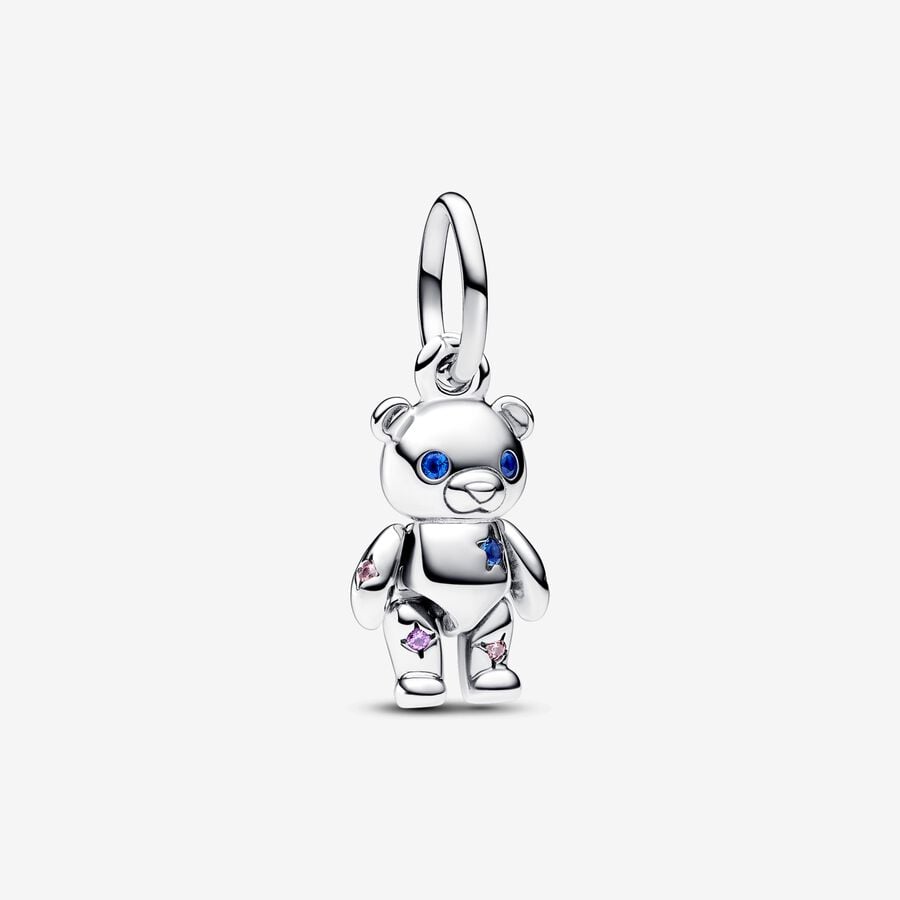 Pandora Movable Teddy Bear Dangle Charm 001-950-16942 | Nick
