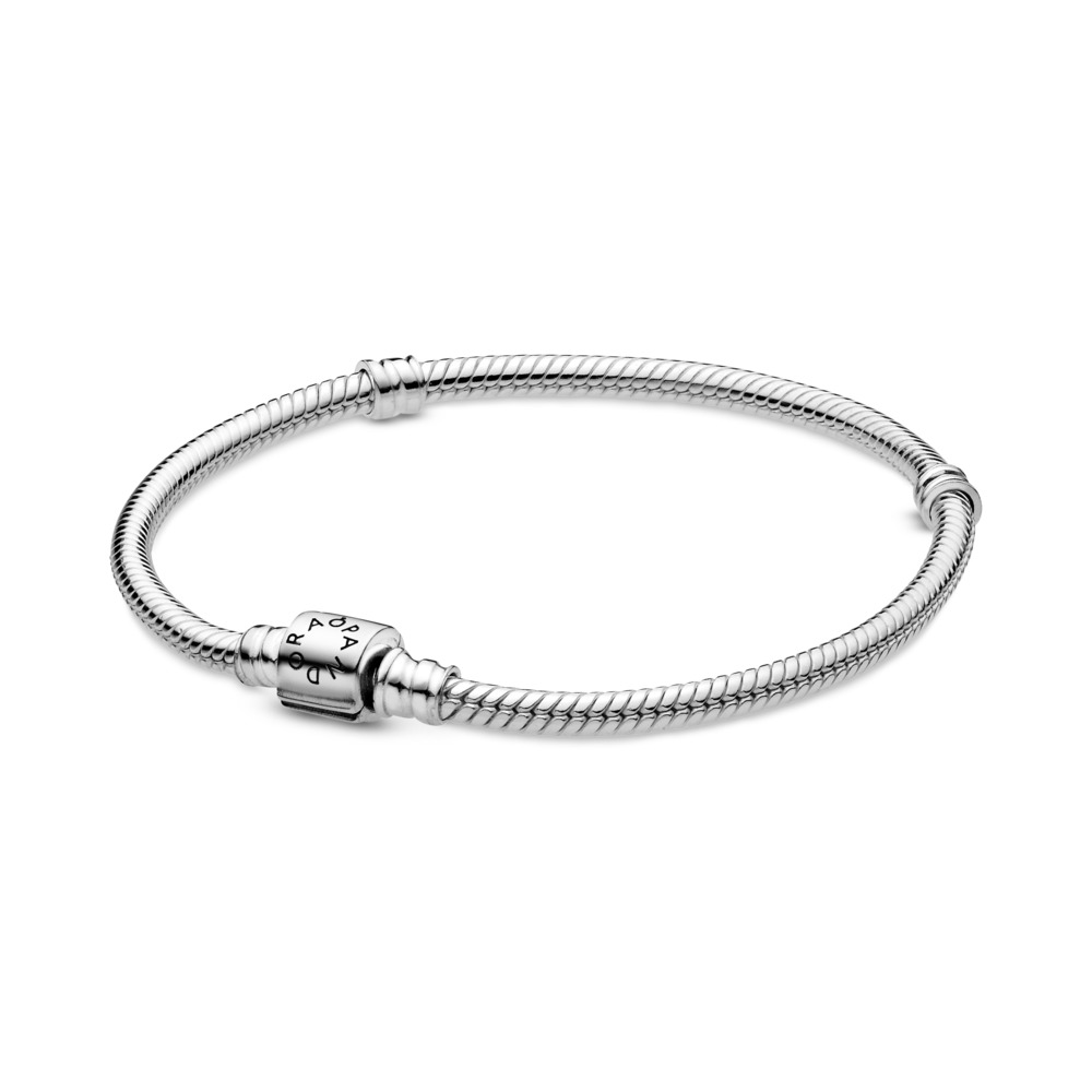 アクセサリー Pandora Moments Snake Chain Bracelet17cm Amazon.com: Pandora Moments Halo Clasp Snake Chain Bracelet