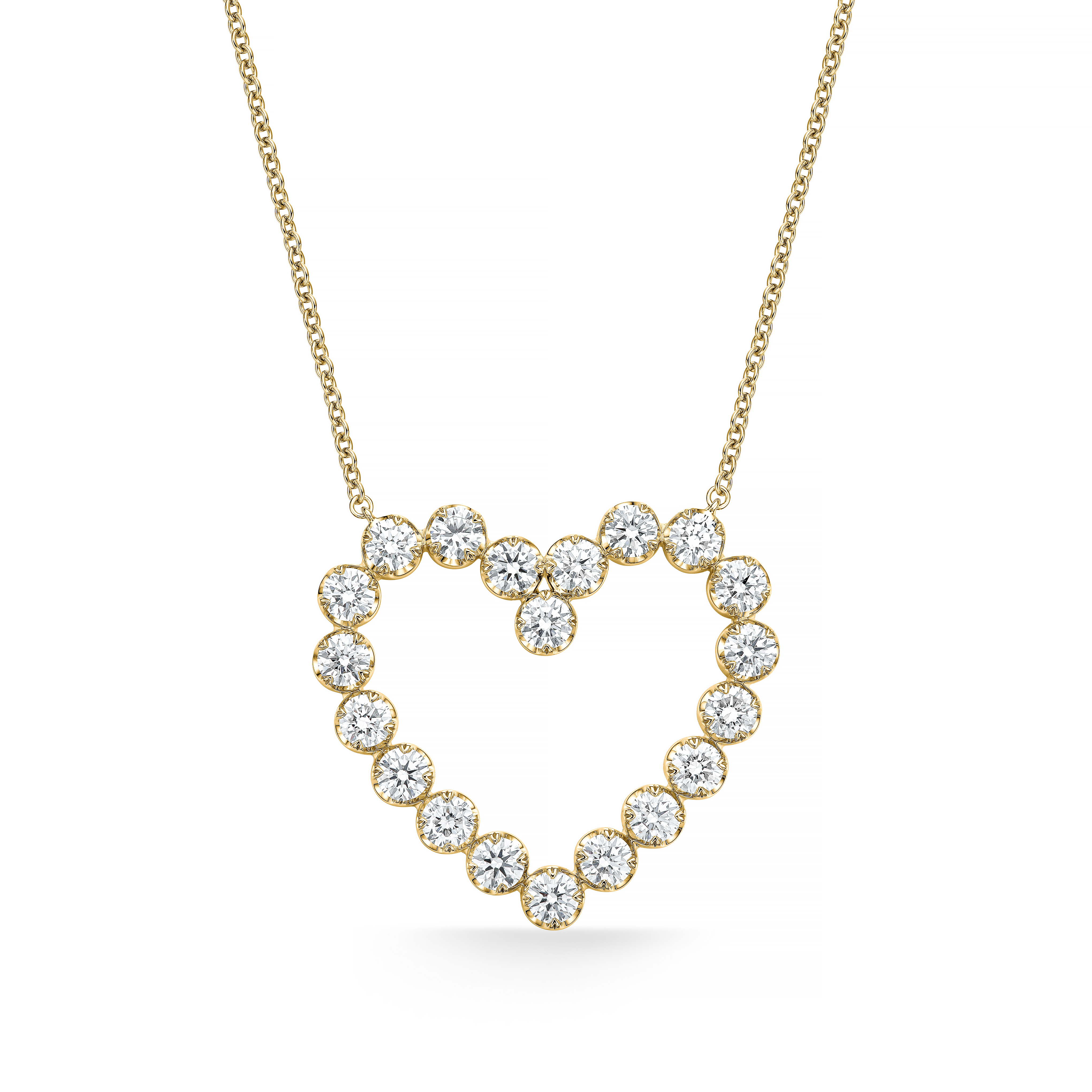 Memoire Heart Pendant Necklace - Large 001-160-01591 | Simon