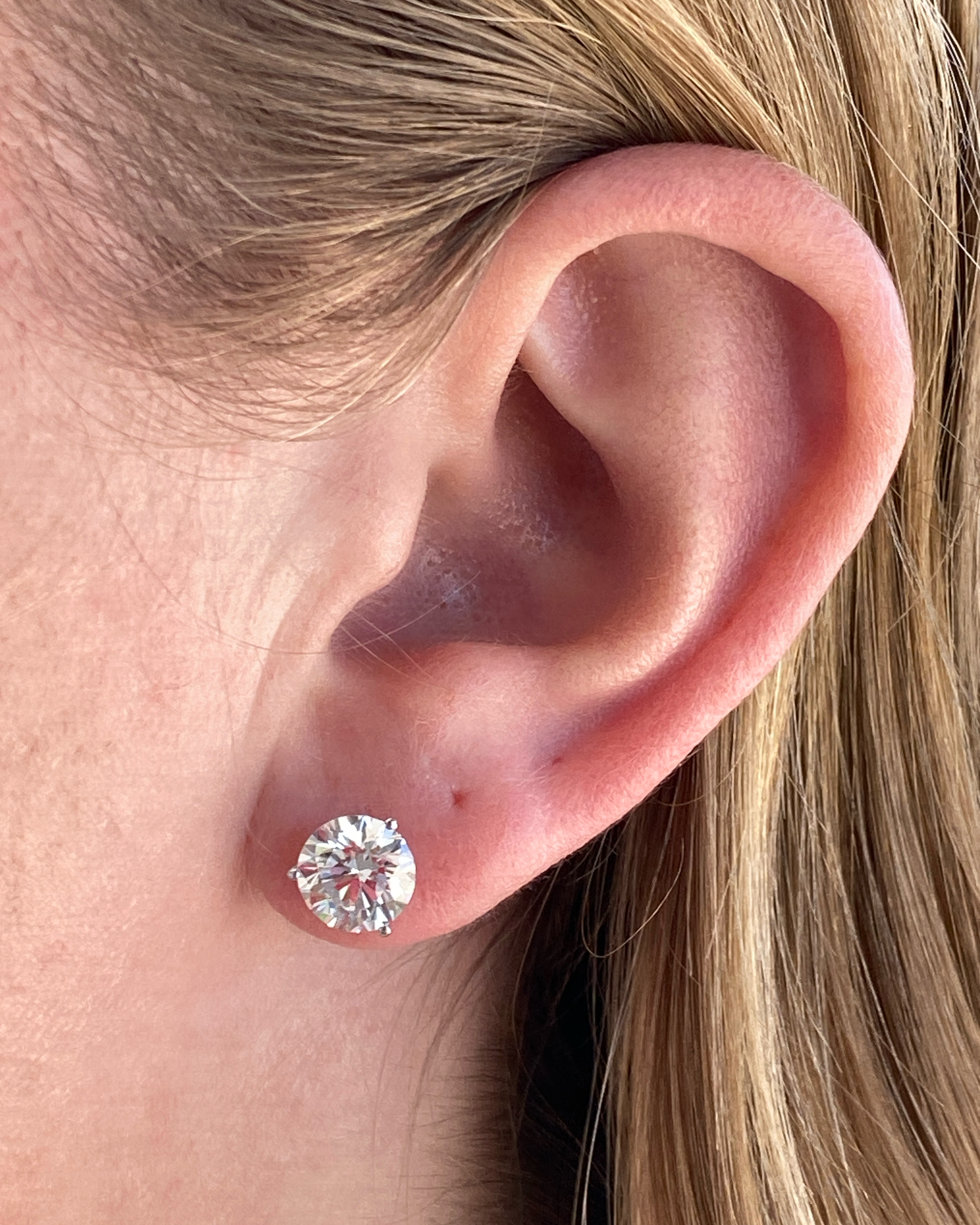 Lab Grown Diamond Stud Earrings 4.08ctw | SVS Fine Jewelry