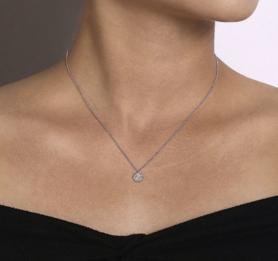 NK5623W45JJGabriel & Co.Classic White Gold Diamond NecklaceSVS Fine Jewelry