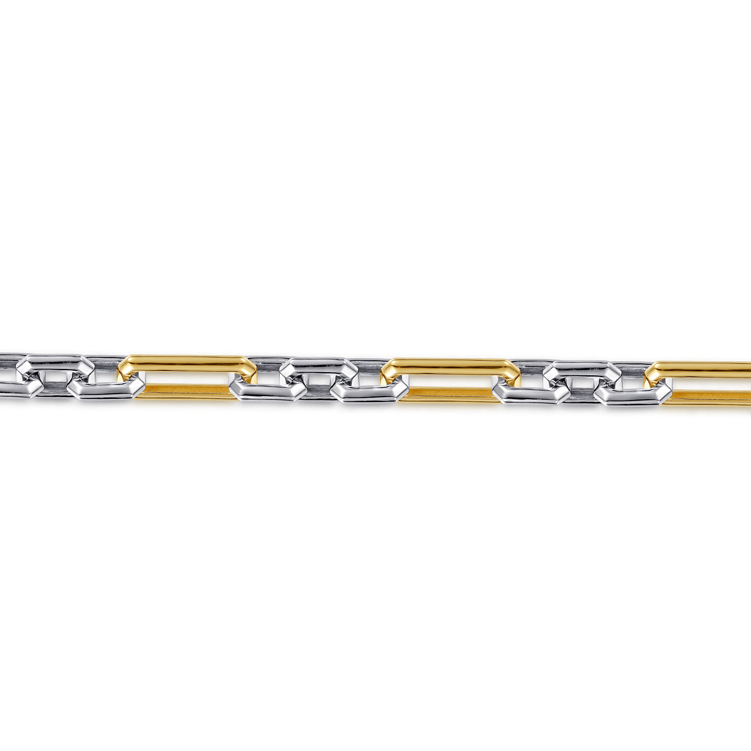 TBM2251MZJJJ-Gabriel & Co.-Classic Yellow Gold & Silver Bracelet