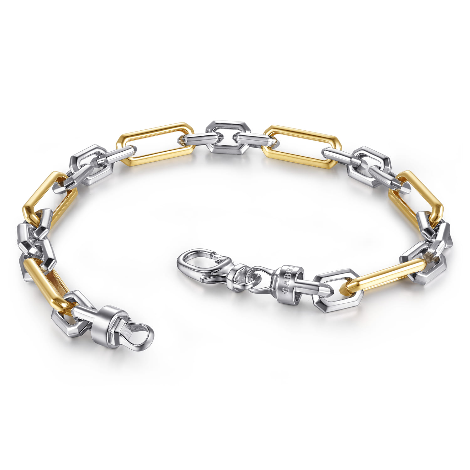 TBM2251MZJJJ-Gabriel & Co.-Classic Yellow Gold & Silver Bracelet