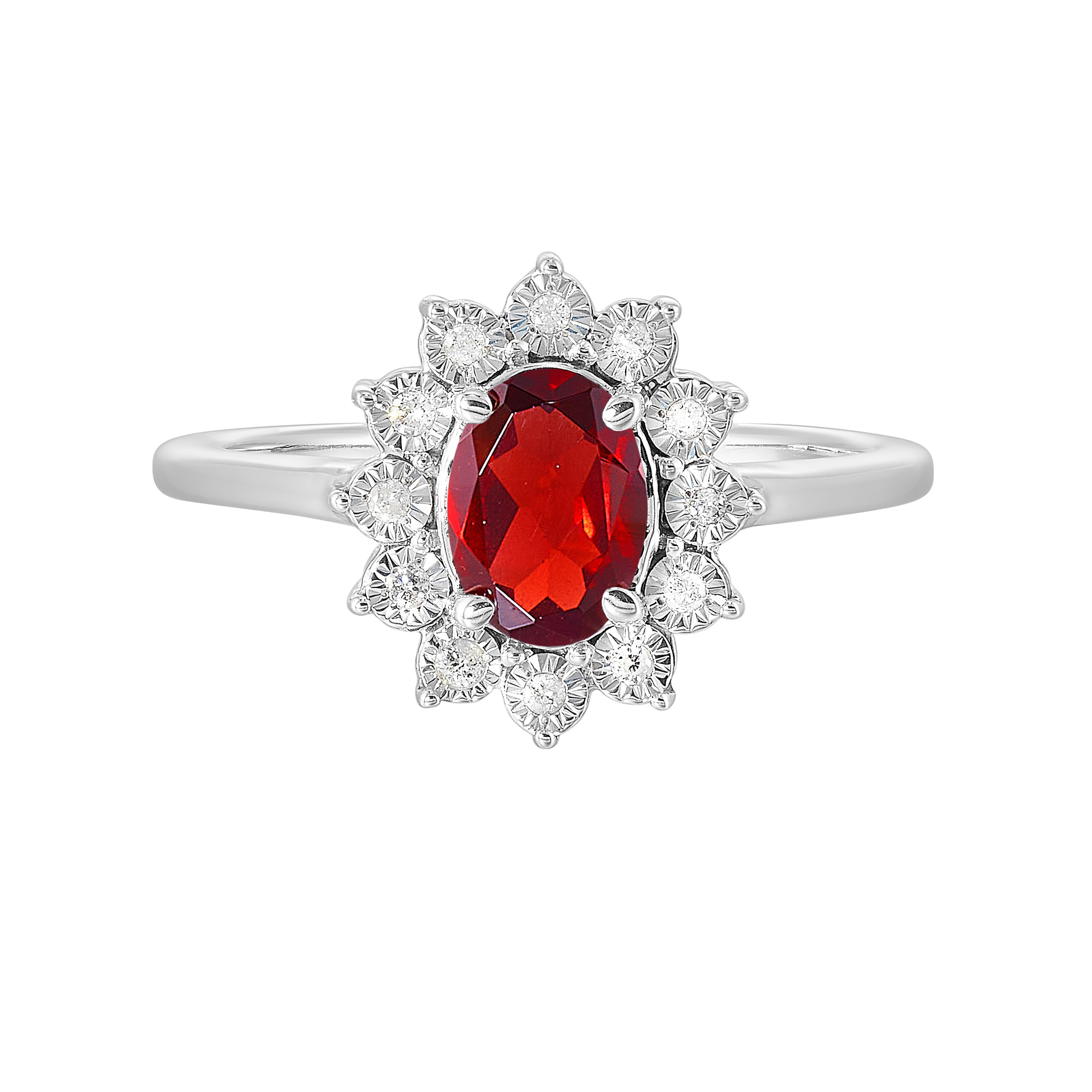 RGM30094-SSSCG-Sterling Silver, Diamond, And Garnet Halo Ring-SVS 