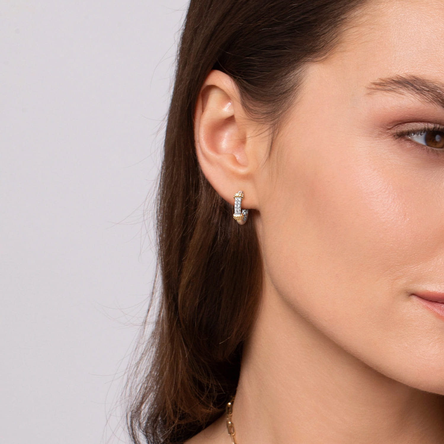 EG15539MZJWS-Gabriel & Co.-Bujukan Yellow Gold & Silver Earrings