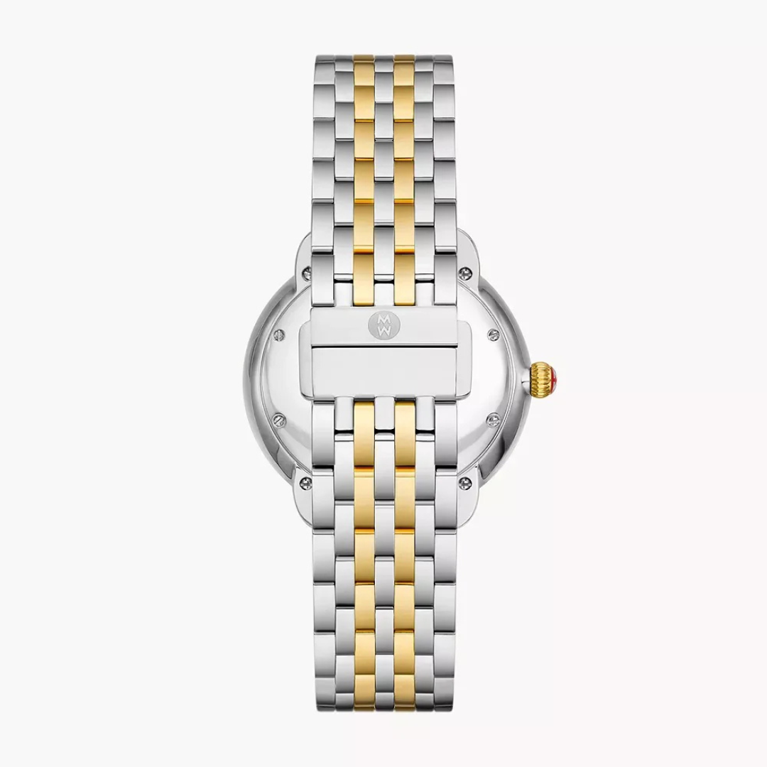 Michele Gold and Silver Roman Dial Watch Michele Deco II Women main image 4