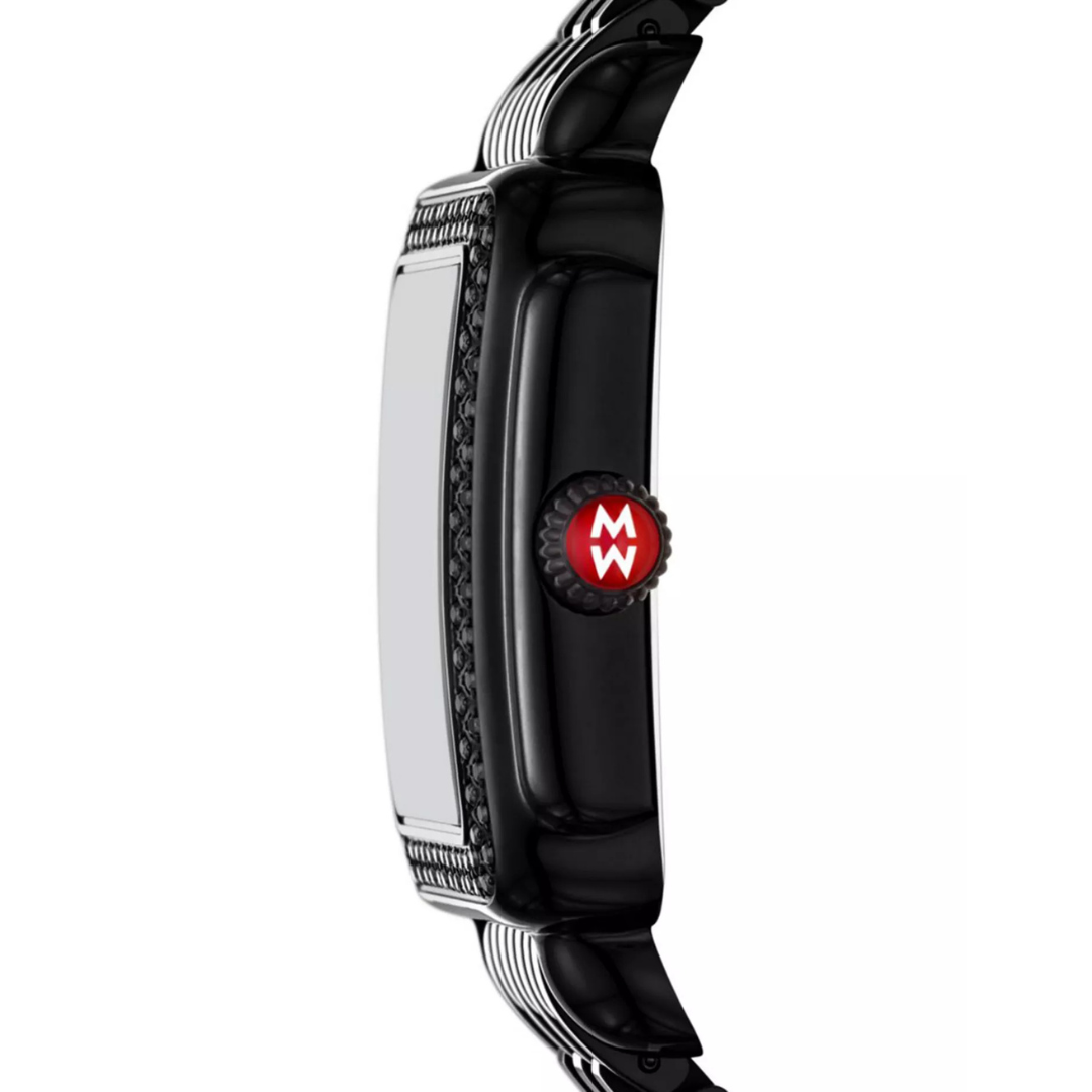 MWW06G000042-Michele Watch-Deco Madison Mid Noir Diamond Watch-SVS
