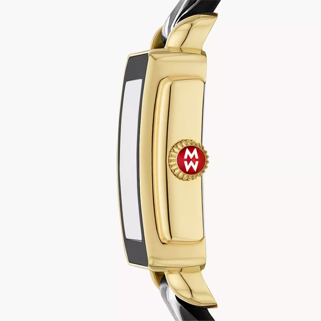 Michele Woman’s Watch with Four Straps Deco Park 18K Gold-Plated Watch MWW06E000147 - MICHELE® main image 4