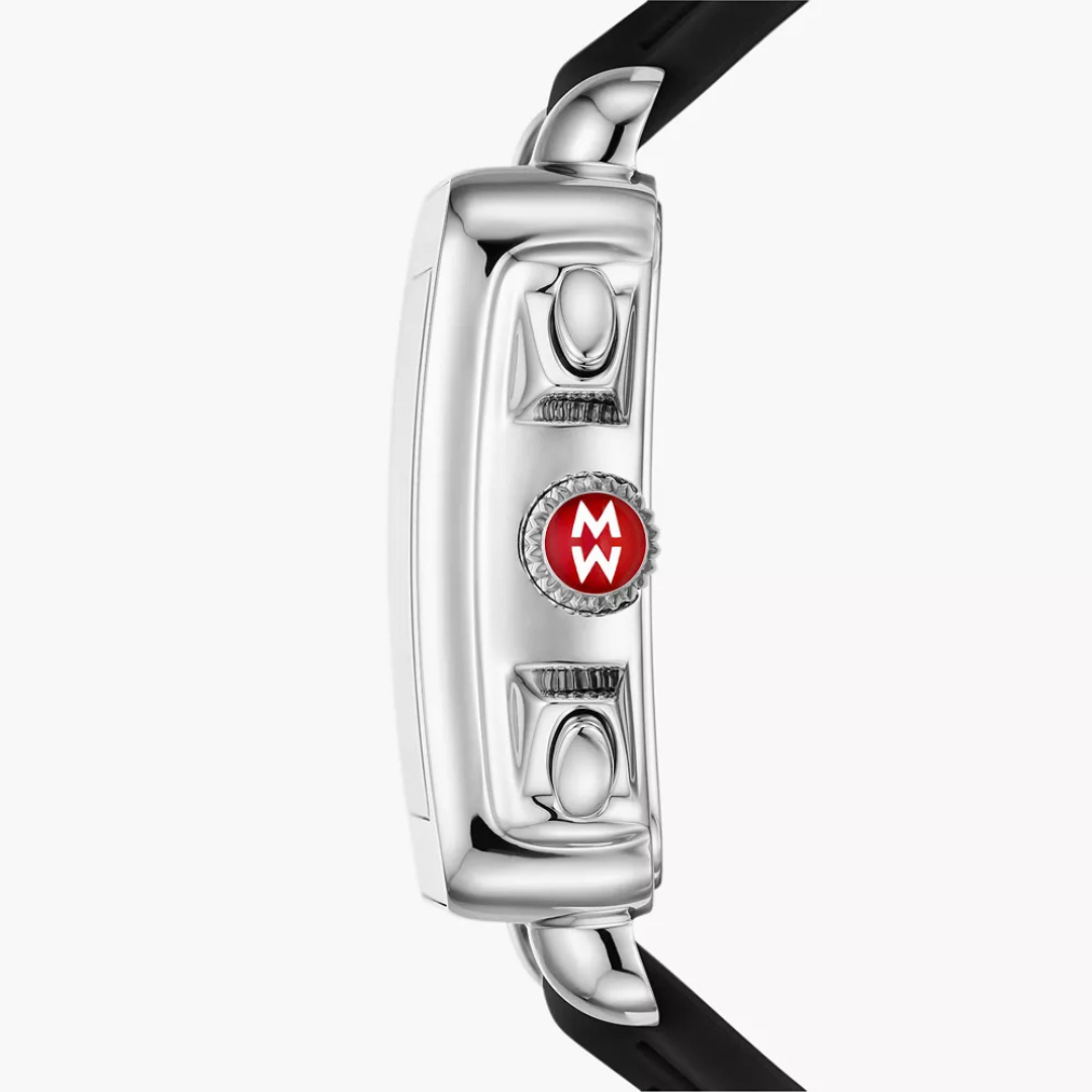 MWW06K000071-Michele Watch-Deco Sport Black Silicone Watch  display picture 3
