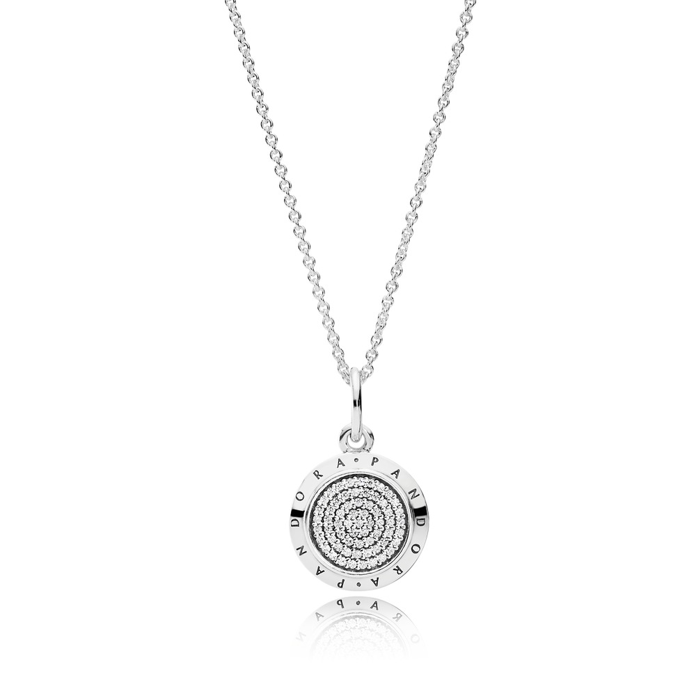390375cz 70 Pandora Signature Collection Sterling Silver Necklace Svs Fine Jewelry Svs Fine Jewelry Oceanside Ny