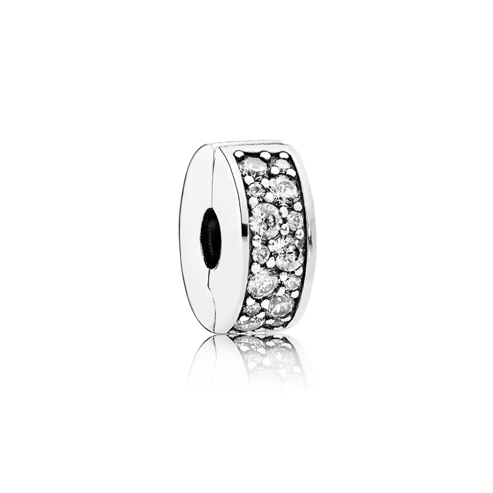 PANDORA 791817CZ Clear Pavé Clip Charm 001-901-19923