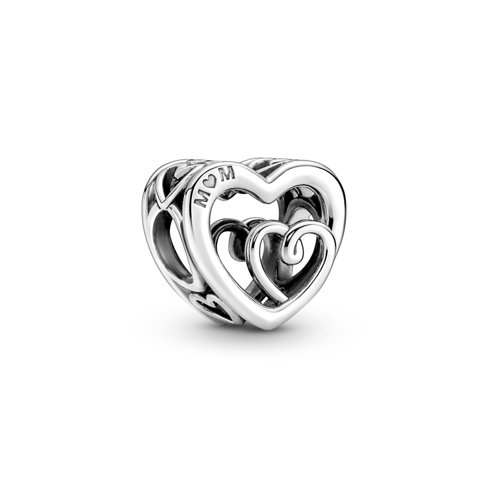PANDORA 790800C00 Entwined hearts sterling silver charm