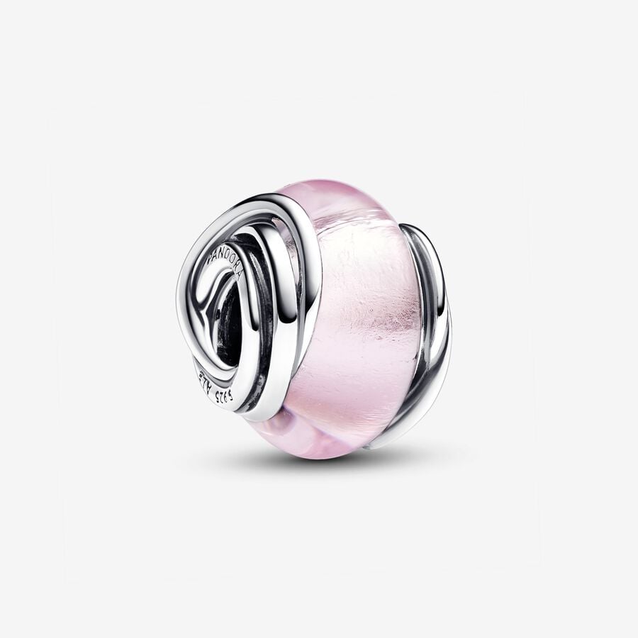 PANDORA PANDORA 793241C00 Encircled Pink Murano Glass Charm