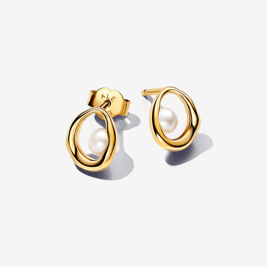 PANDORA 263295C01 Organically Shaped Oval & Treated Freshwat