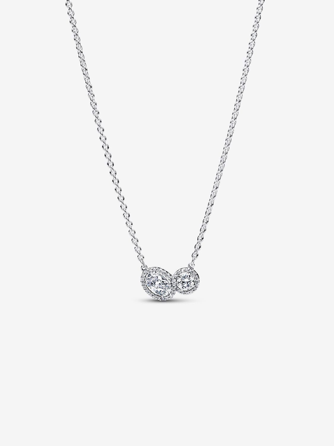 PANDORA 393776C01-45 Embracing Halo Necklace 001-901-44565