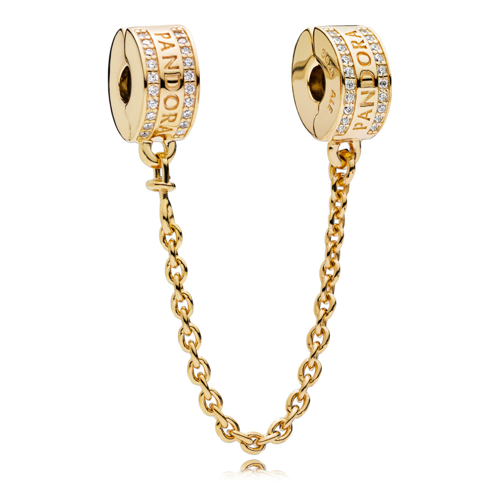 Pandora logo safety chain