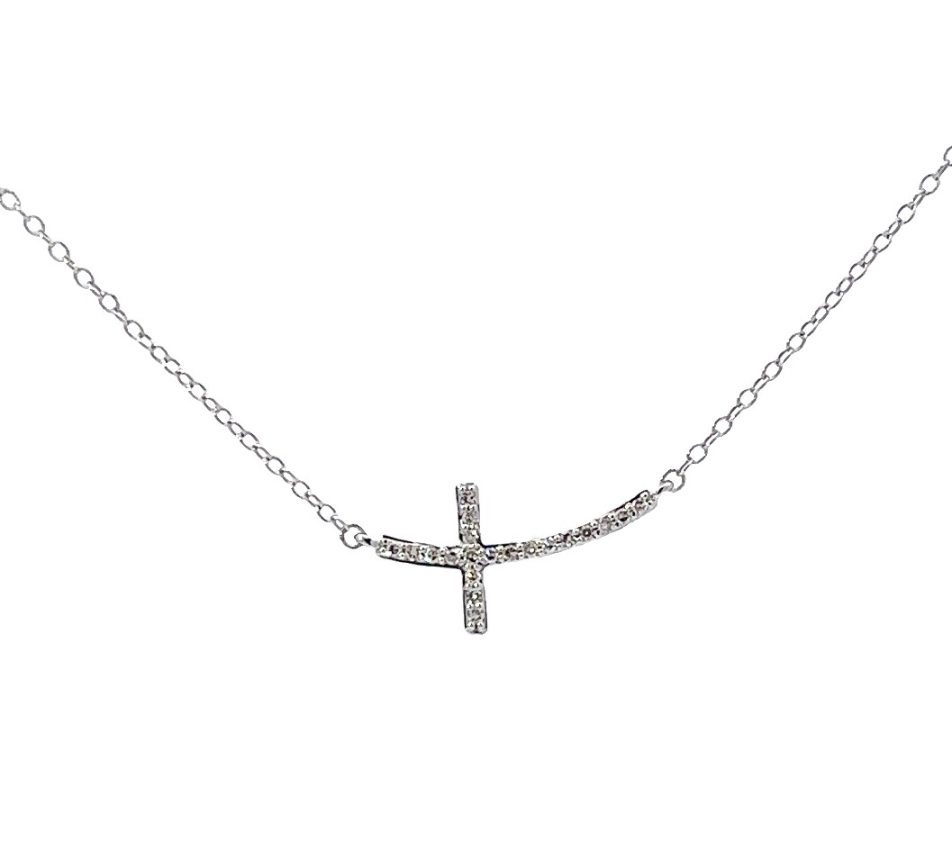 Sideways cross jewelry clearance