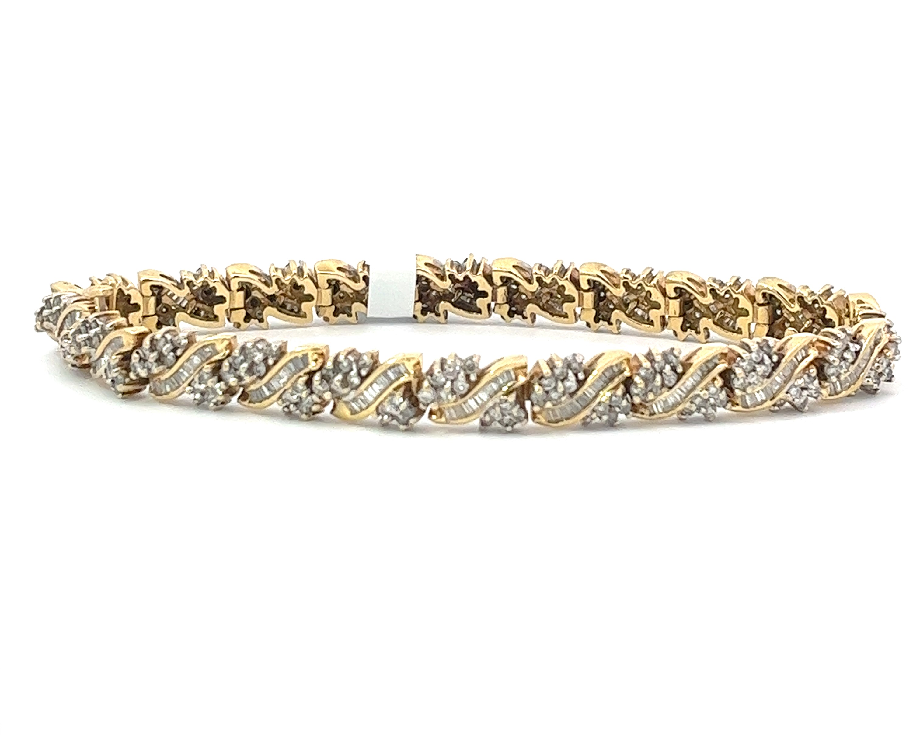 Baguette & Round Diamond Bracelet 00417004187 Tena's Fine Diamonds and Jewelry Athens, GA