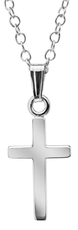 Sterling Silver Cross Pendant and Chain 004-220-04217