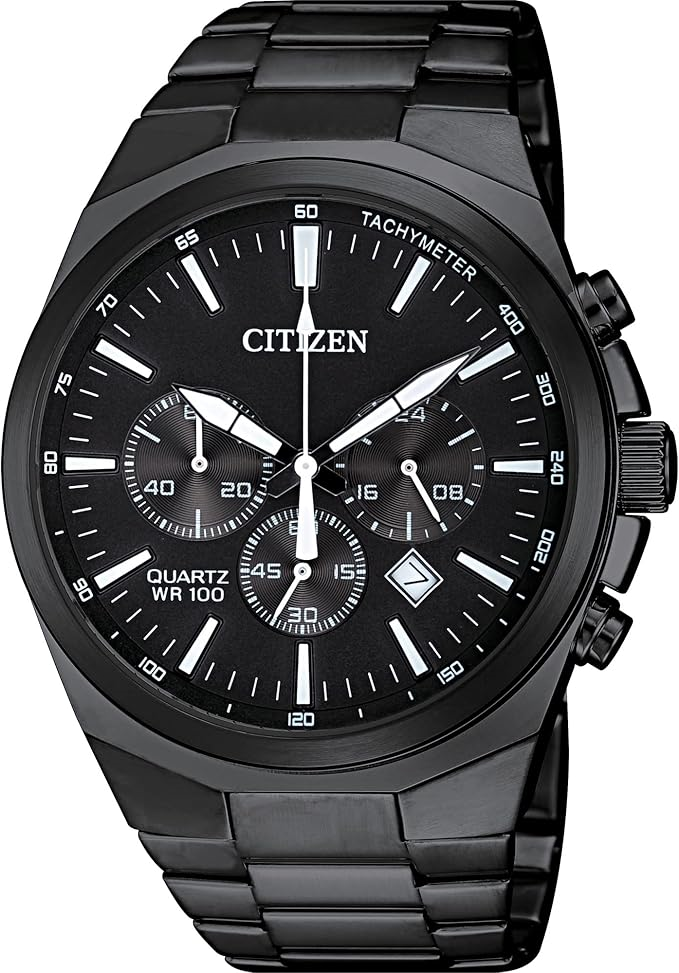 NWT Citizen Chronograph Quartz Black Dial Men\'s Watch NWT Authentic Citizen Sports Chronograph Quartz Black Dial  main image 2