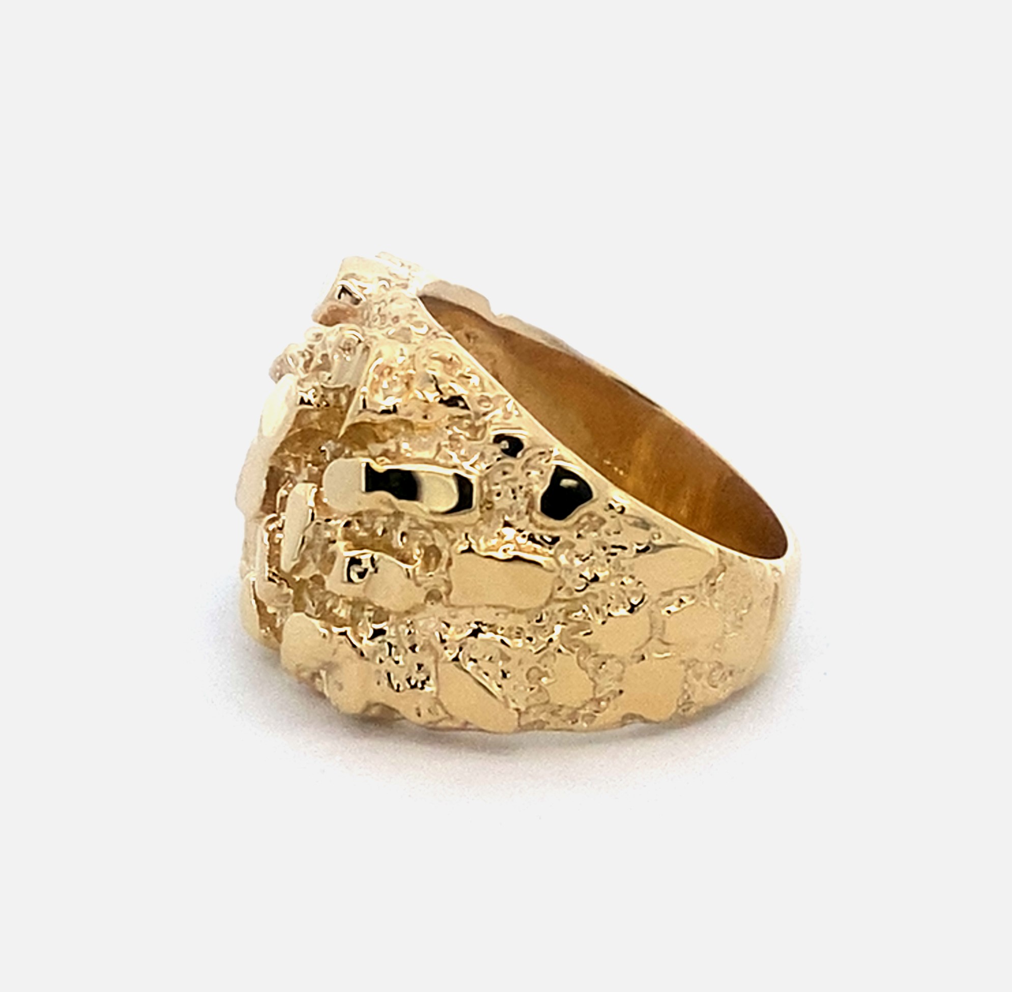 10K Yellow Gold Nugget Ring