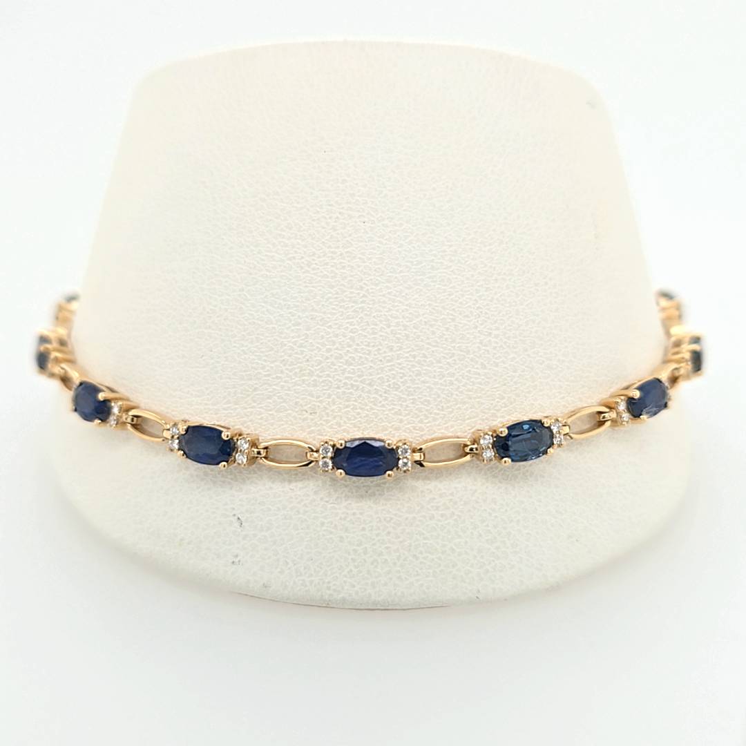 Sapphire and Diamond Bracelet