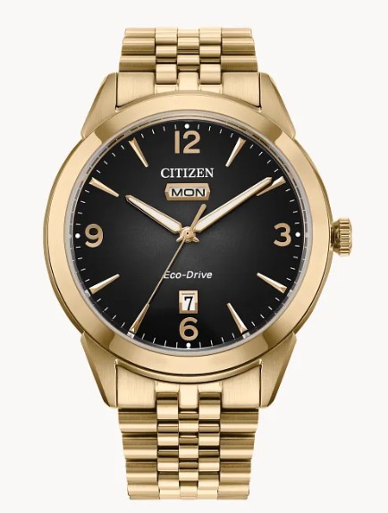 Citizen Rolan Gold Tone Eco Drive Watch 001-500-02030 | Carroll's