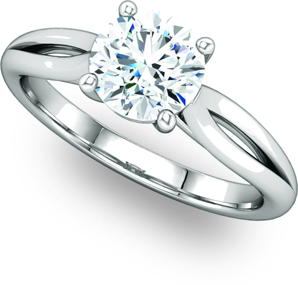 Split Shank Solitaire Engagement Ring 00139900043 The Ring Austin