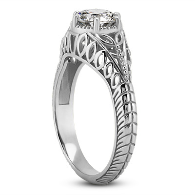 Fancy Solitaire Riings White Gold Fancy Solitaire Engagement Ring 001-399-00098 | The Ring ...